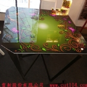玻璃藝術桌